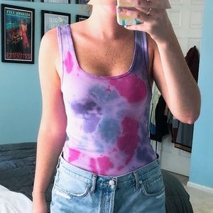 Custom tie dye tank